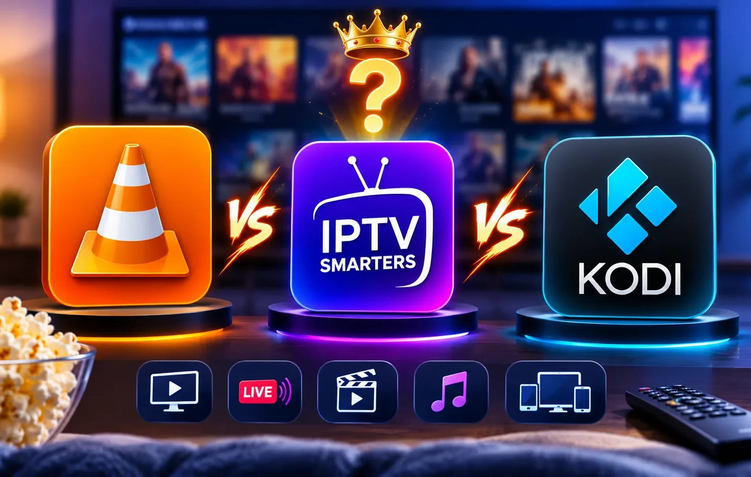 VLC vs IPTV Smarters vs Kodi